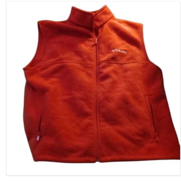 Columbia red fleece vest - Picture 1 of 5